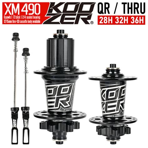 New Koozer Xm490 Hubs Sealed 4 Bearing Mtb Mountain Bike Hub Rear Hub