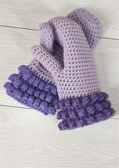 Easy Crochet Mittens Free Pattern - Fosbas Designs