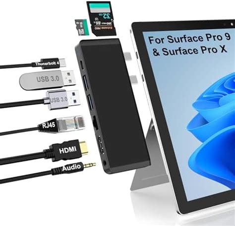 Amazon Surface Pro 9 Hub Docking Station With 4K HDMI Thunerbolt