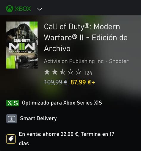 InfoCoDES on Twitter Call of Duty Modern Warfare II está en oferta