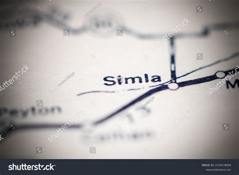 Simla Colorado Usa On Geography Map Stock Photo 2154578929 | Shutterstock