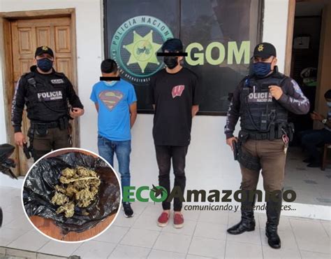 Tres detenidos por droga en Puyo Eco Amazónico