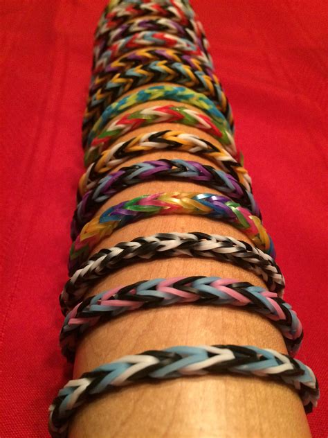 Colorful Rubberband Bracelets - Etsy