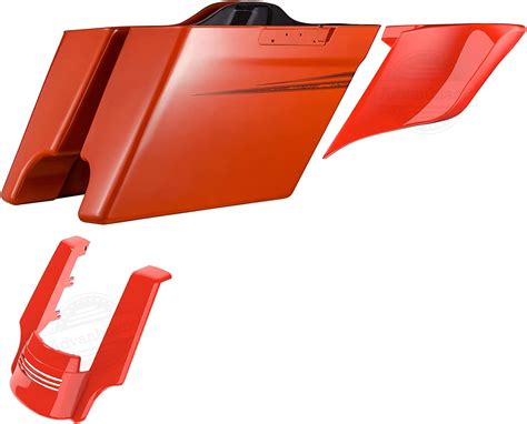 Amazon Moto Onfire La Guna Orange 4 5 Inch Stretched Saddlebags