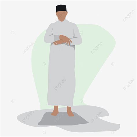 Man Praying Vector Art Png A Man Praying Png Vector Islam Moslem