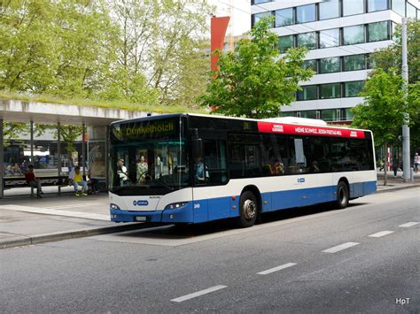 Vbz Neoplan Nr Zh Unterwegs Auf Der Linie In Altstetten