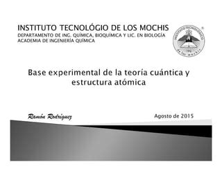 Estructura electrónica de los átomos unidad i PPT