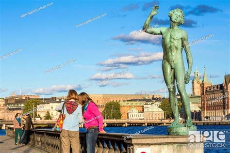 Sweden Stockholm View From City Hall Stockholms Stadshus Of The Old