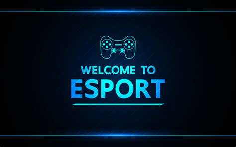 Welcome To Esport Vector Abstract Technology Game Design For Business