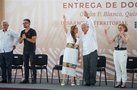 En hecho histórico López Obrador y Mara Lezama entregan documentos