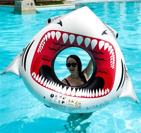 Inflatable Pool Float Shark Swimming Ring Fun Beach Floaties Outdoor Beach Party Pool Ring