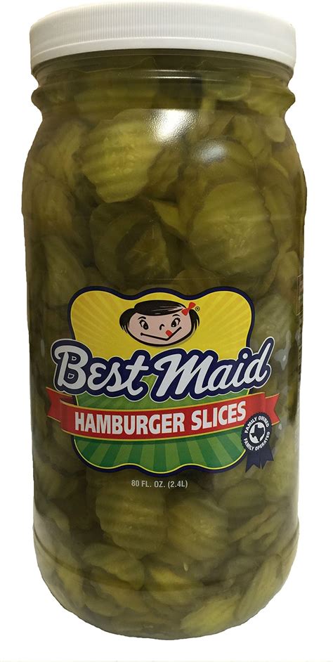 Bandg San Del Smooth Cut Hamburger Dill Pickle Chips 1 Gallon Grocery And Gourmet Food