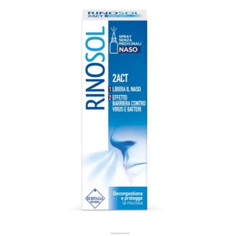 Rinosol 2act Spray Nasale Decongestionante 15ml Farmacie Vigorito