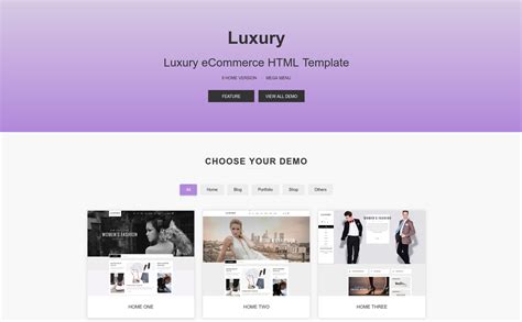 Creative And Easy To Use Html Fashion Website Templates