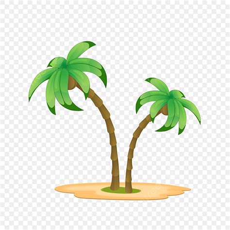 Vector Free Cartoon Coconut Tree Coconut Tree Clipart Vector Free