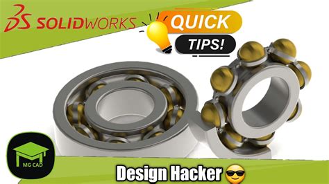 How To Design And Assembly Of Ball Bearing In Solidworks Solidworks