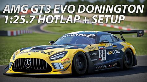 MERCEDES AMG GT3 EVO DONINGTON PARK HOTLAP SETUP ACC YouTube