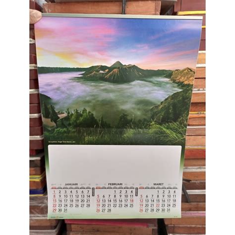 Jual Kalender Dinding Wall Kalender Triwulan Tahun Motif Wisata