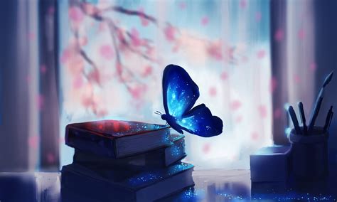 #Fantasy #Books #Blue #Butterfly #4K #4K #wallpaper #hdwallpaper #desktop | Blue butterfly ...