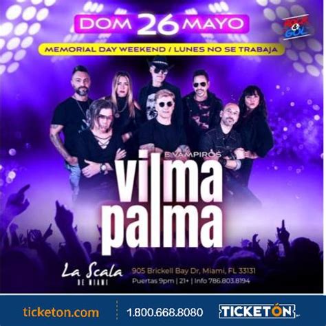 Vilma Palma E Vampiros En Miami Boletos A La Venta En Ticket N La