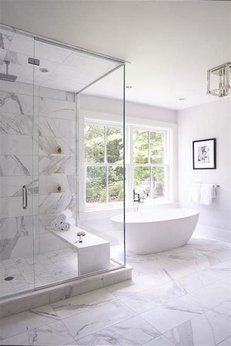 White Marble Bathroom Design