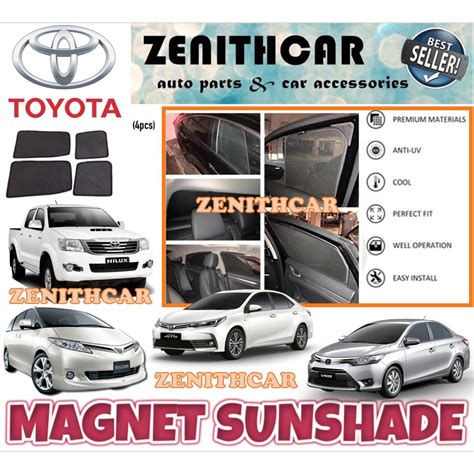 Toyota Fully Magnetic Sunshade Vios Altis Camry Innova Avanza Hilux