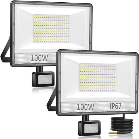 100W Projecteur Led Exterieur Detecteur De Mouvement Ip67 Etanche