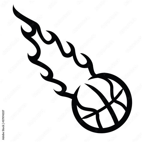 Flaming Basketball Clipart Clipart Library Clip Art Library