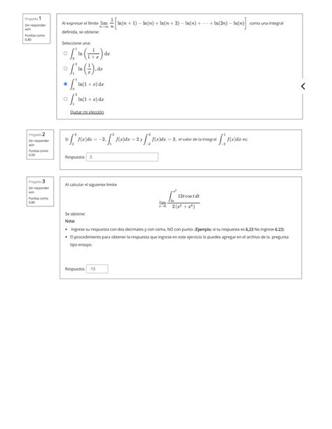 Parcial 2 Cálculo Integral Calculo Integral Studocu