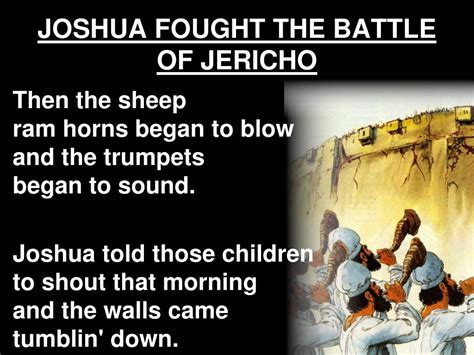 Ppt Joshua Fought The Battle Of Jericho Powerpoint Presentation Free