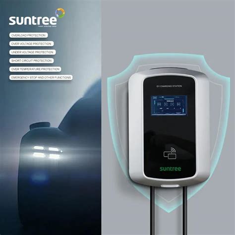 Suntree 32A Home Evse Wallbox Charging Station OEM APP Control 22kw EV