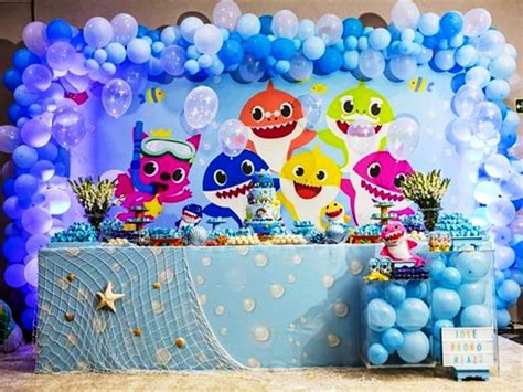 Customized Baby Shark Birthday Party Supplies Complete Set, DIY Decor ...