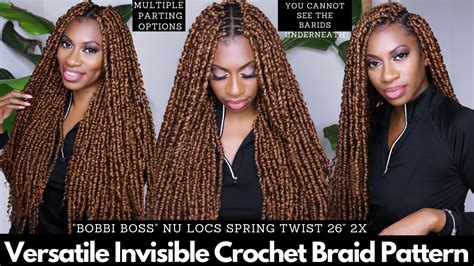 Upgraded My Invisible Illusion Individual Braid Crochet Pattern Bobbi Boss Nu Locs Spring