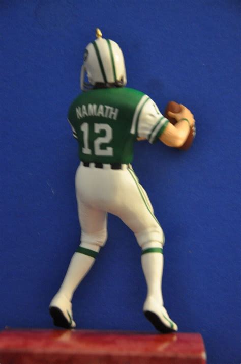 1997 Hallmark Keepsake New York Jets Joe Namath Ornament Card Included