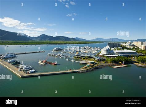 Aerial View Of Marlin Marina And Trinity Inlet Cairns Queensland