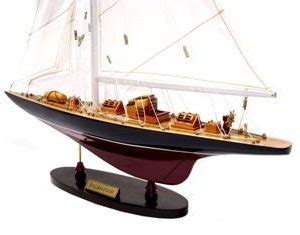 Endeavour Model Yacht Handcrafted Wooden Ready Made Sailing Boat Model