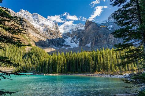 Lac Moraine Alberta Canada Puzzle En Ligne