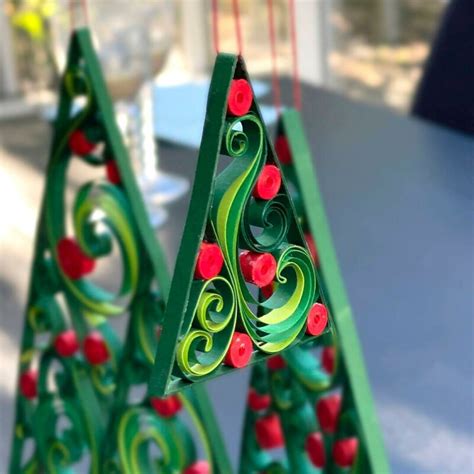 Karen Marie Klip Module Christmas Trees Quilling Anleitung