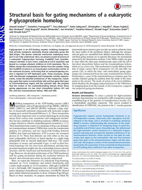 Pdf Structural Basis For Gating Mechanisms Of A Eukaryotic P