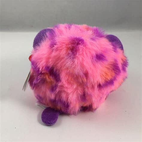 Ty Puffies Beanie Balls Plush TOPAZ The Pink Leopard 4 Inch NEW