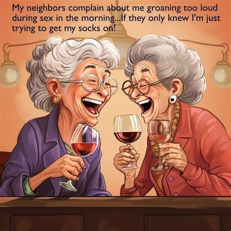 Two Older Women Toasting With Wine Glasses In Front Of An Old Woman S