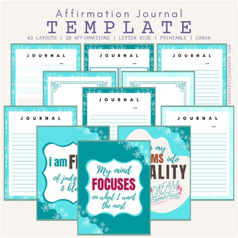 Affirmation Journal Boost Biz Bundle Createful Journals Your Creative