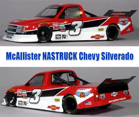 McAllister NASTRUCK Chevy Silverado Pancar Body Truline Graphics RC