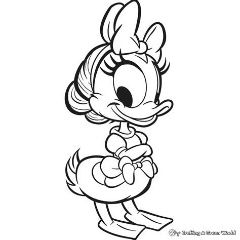 Daisy Duck Coloring Pages Free Printable