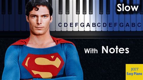 easy piano songs for beginners john williams superman theme Chords ...