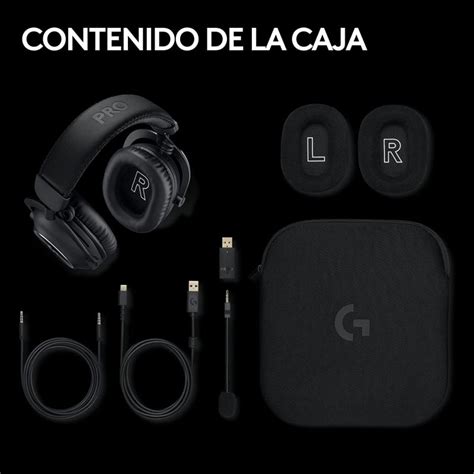 Logitech G Pro X Lightspeed Headset Gaming Sem Fios Preto