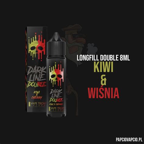 Longfill Dark Line Double Kiwi X Cherry 8 60ml PapcioVapcio