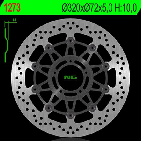 Disque De Frein Wave Braking Avant DUCATI Disque De Frein NG 1273 Rond