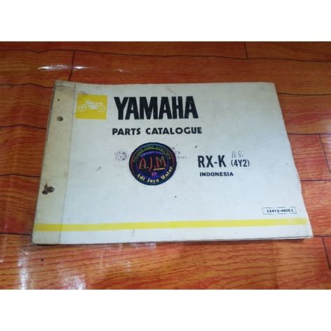 Jual Buku Part Catalog Katalog Copian Yamaha RXK RX K 4Y2 Shopee