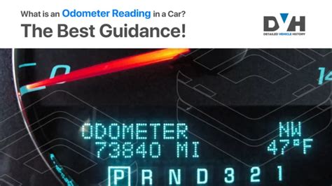 What Is An Odometer Reading In A Motor Vehicle